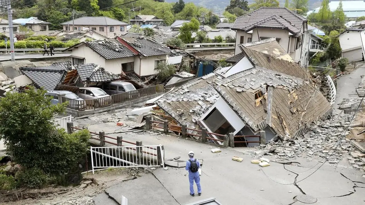 Gempa Jepang 2016 (Yusuke Ogata/AP)