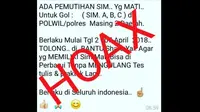 Belum Pernah Ada Pemutihan SIM, yang Sedang Viral Juga Hoaks