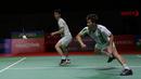 Penampilan Marcus/Kevin di Daihatsu Indonesia Masters 2022 ini merupakan yang pertama kali sejak Marcus Fernaldi Gideon menjalani operasi. (Bola.com/Ikhwan Yanuar)