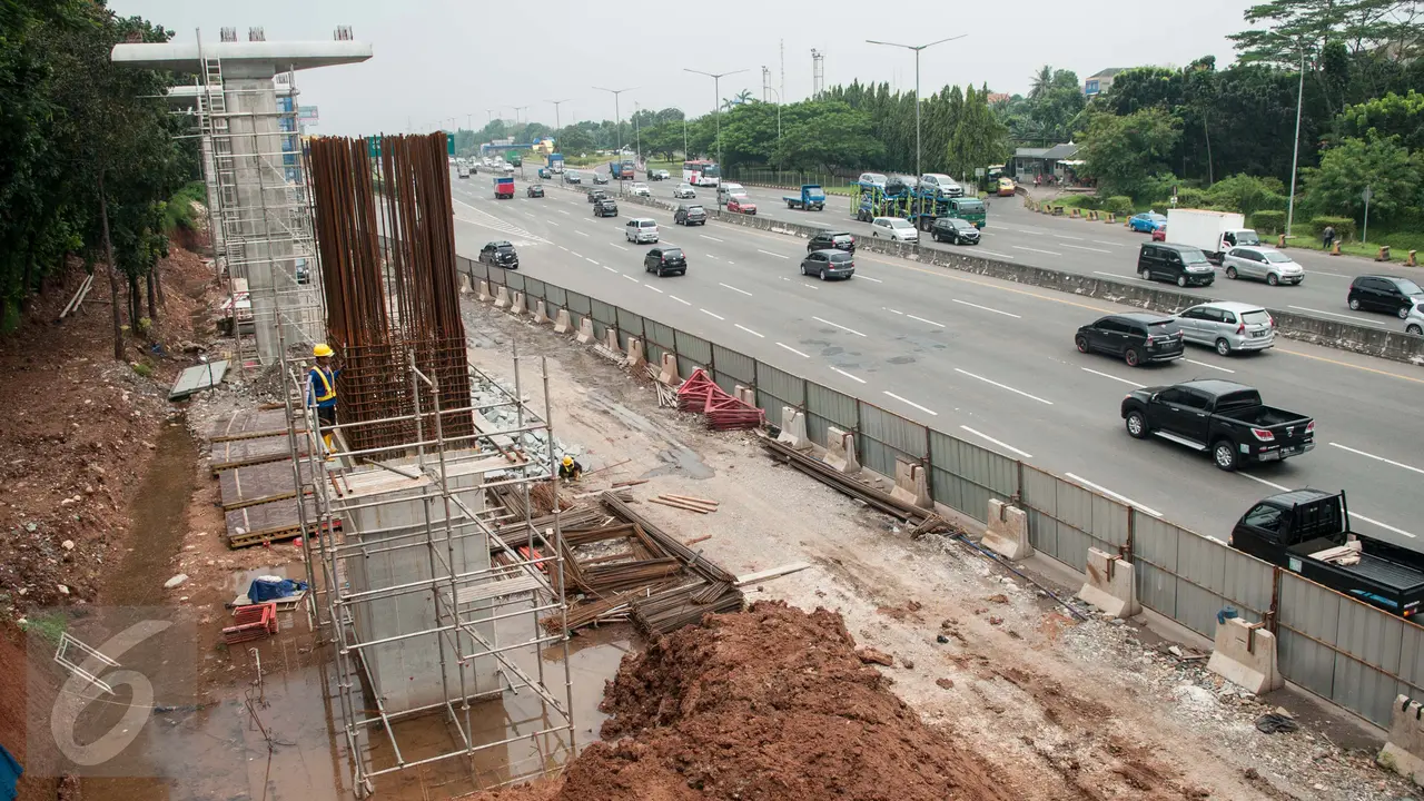 Dilengkapi 6 Stasiun, Pembangunan LRT Bekasi-Cawang 18,5 Km Terus Dikebut