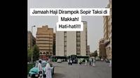 Ilustrasi taksi di Makkah. (dok. TikTok @brodenishow)