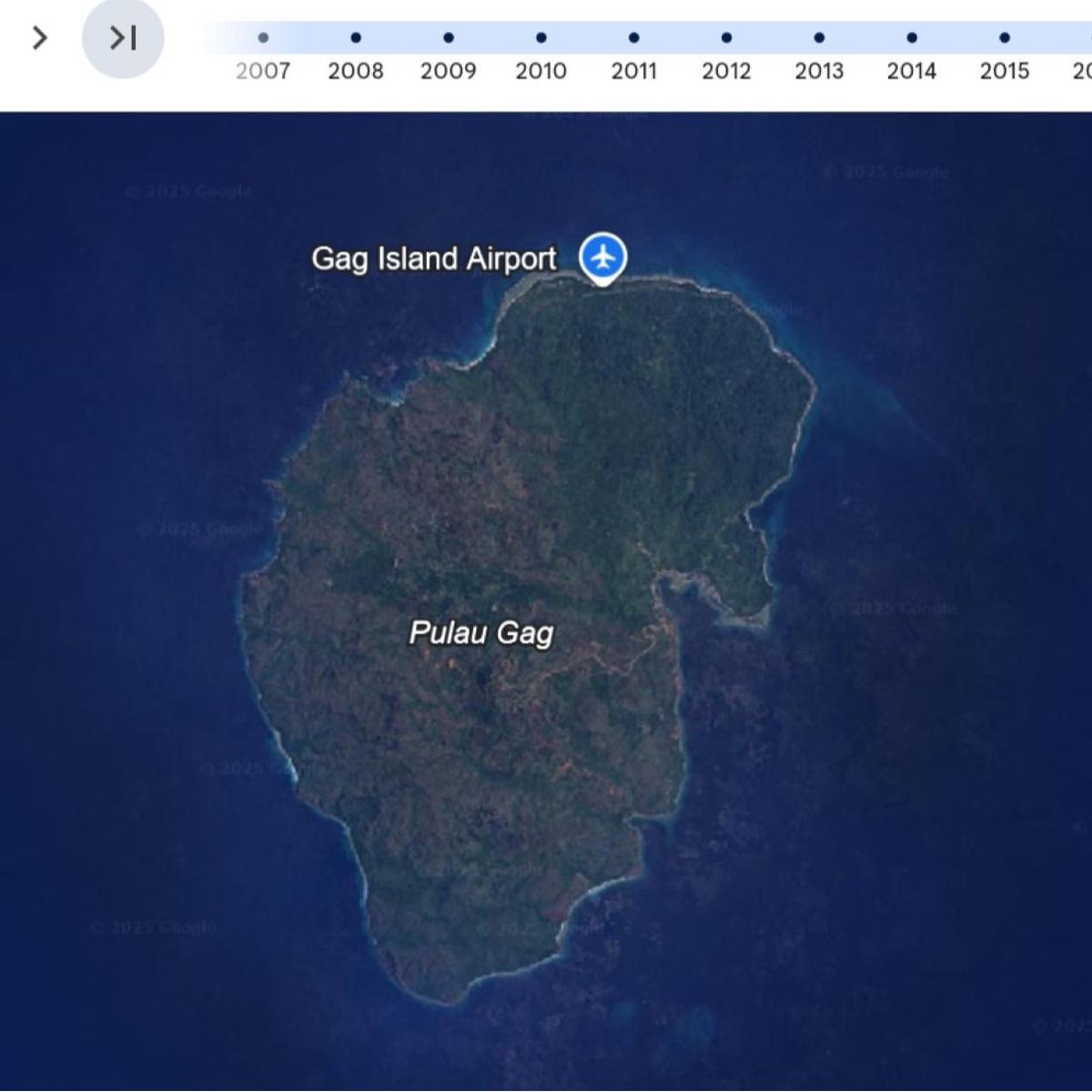 Penampakan transformasi Pulau Gag Raja Ampat yang jadi lokasi tambang nikel