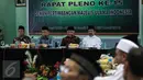 Panglima TNI Jenderal Gatot Nurmantyo batal menghadiri Rapat Pleno MUI ke- 15 karena dipanggil Presiden Joko Widodo (Jokowi) untuk mengikut rapat terbatas di Istana Negara, Jakarta, Rabu (9/11). (Liputan6.com/Faizal Fanani)