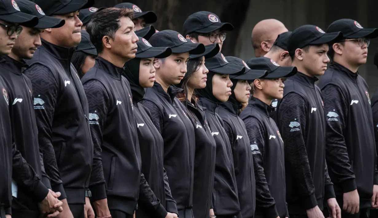 Kontingen Indonesia secara keseluruhan akan diberangkatkan pada Kamis 21 September 2023. (Yasuyoshi CHIBA/AFP)