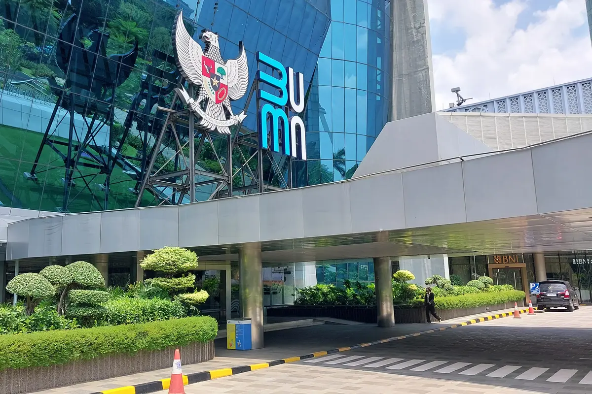 Gedung Kementerian Badan Usaha Milik Negara (BUMN). (Foto: Liputan6.com/Arief RH)