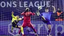 Bermain di markas Dinamo Zagreb, Borussia Dortmund berhasil memetik poin penuh usai menang dengan skor 3-0. (Damir SENCAR/AFP)