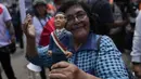 Fujimori menjalani hukuman 25 tahun penjara sehubungan dengan pembunuhan 25 warga Peru oleh regu tembak pada tahun 1990-an. (AP Photo/Martin Mejia)