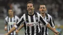 Alessandro del Piero. Striker Italia ini sukses mencetak 6 gol di semifinal dan final Liga Champions bersama Juventus serta sukses mempersembahkan 1 gelar untuk Juventus pada musim 1995/1996. (AFP/Olivier Morin)