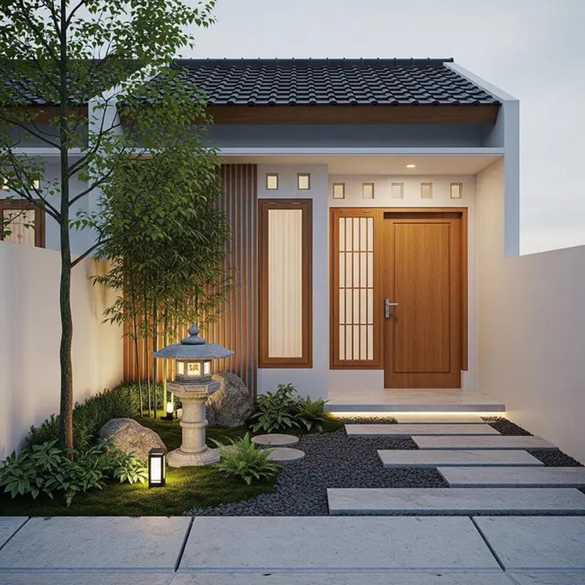 7 Desain Area Depan Rumah Ala Jepang yang Membuat Rumah Sempit Terasa Lebih Lapang