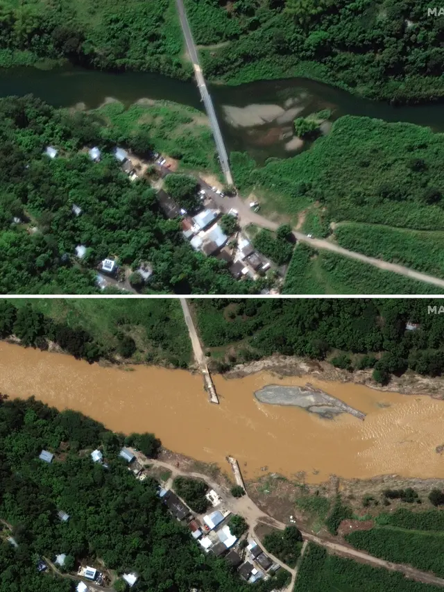 Melihat dari Satelit Kondisi Puerto Rico Usai Diterjang Badai Fiona