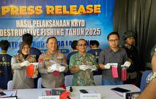 Polda Lampung Tangkap Ilegal Fishing, Pelaku Tangkap Ikan Pakai Peledak Rugikan Negara Rp9,3 M