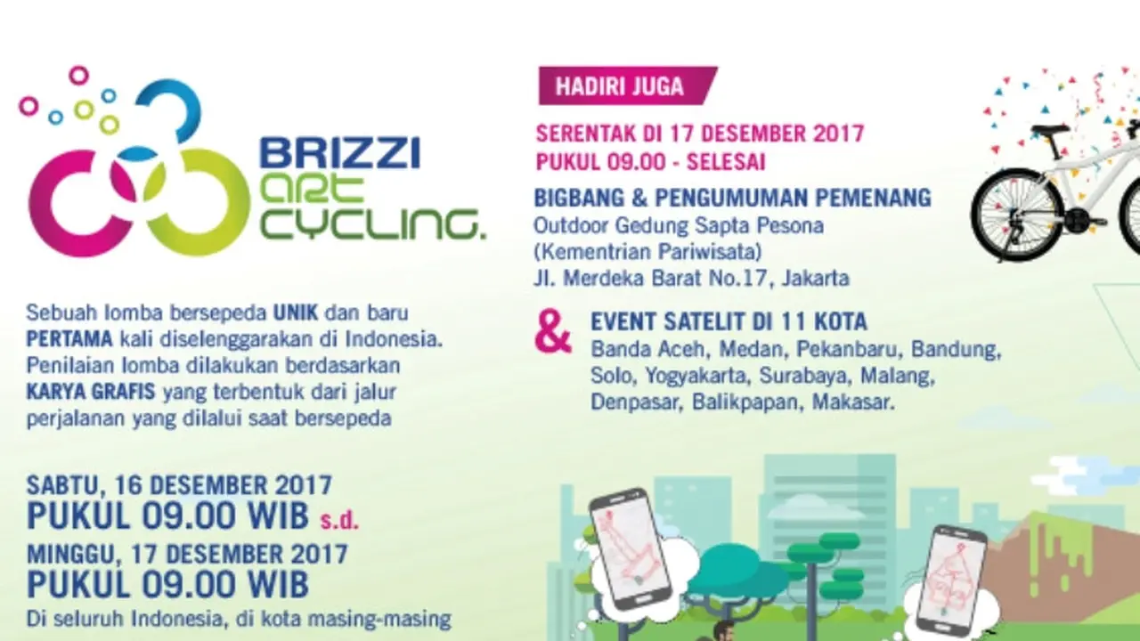 Artcycling, Lomba Sepeda Unik Paduan Olahraga dan Seni