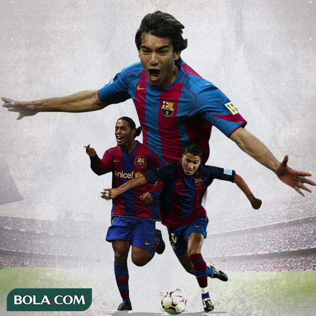 Barcelona - Giovanni van Bronckhorst, Ronaldinho, Ricardo Quaresma