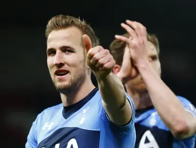 Harry Kane menempati urutan teratas Indeks pemain dengan penampilan terbaik Liga Inggris hingga pekan ke-34 dengan poin 927. (Reuters/Darren Staples)