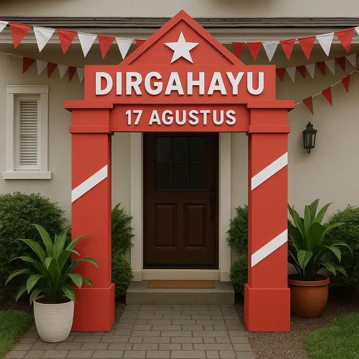 7 Contoh Dekorasi Depan Rumah untuk 17 Agustus 2025 yang Murah dan Bagus