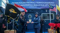 Pembukaan Patroli Terkoordinasi Kastam Indonesia dan Malaysia (Patkor Kastima). (Dok. Istimewa)