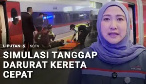 Simulasi Tanggap Darurat Kereta Cepat