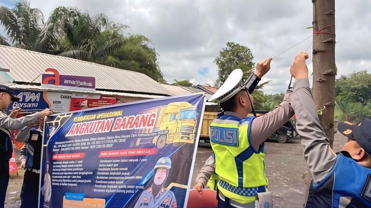 Polres OKU Terapkan Pembatasan Angkutan Barang Selama Mudik Nataru 2025/2026