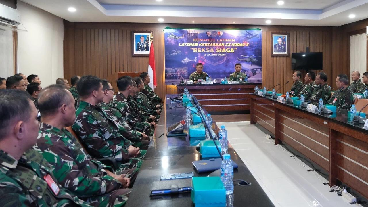 FOTO: Pangkoopsudnas Buka Latihan Reksa Siaga Kodau I 2026