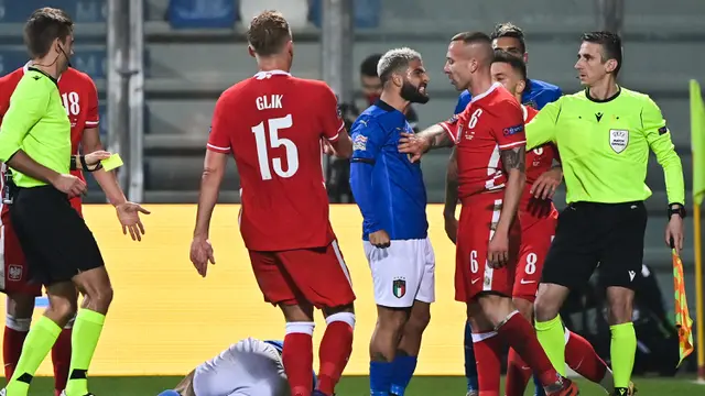 FOTO: Italia Buka Peluang ke Semifinal, Bekap Polandia 2-0