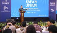 Wakil Menteri Dalam Negeri (Wamendagri) Bima Arya Sugiarto menghadiri Soft Launching SAPA UMKM dalam mendukung Program Kesejahteraan Rakyat (PRO-KESRA) di Kantor Kementerian PPN/Bappenas. (Istimewa)