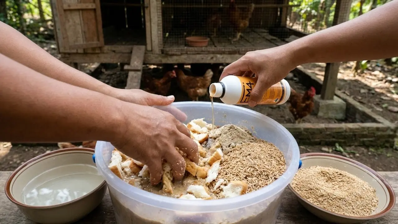 Cara Buat Pakan Ayam dari Roti Sisa