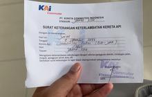 Gangguan KRL Bogor Menuju Jakarta, Penumpang Dapat Surat Keterlambatan