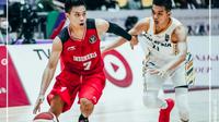 Penampilan Timnas Bola Basket 5x5 Putra Indonesia saat melawan Malaysia di SEA Games, Hanoi, Vietnam (Sumber: PERBASI).