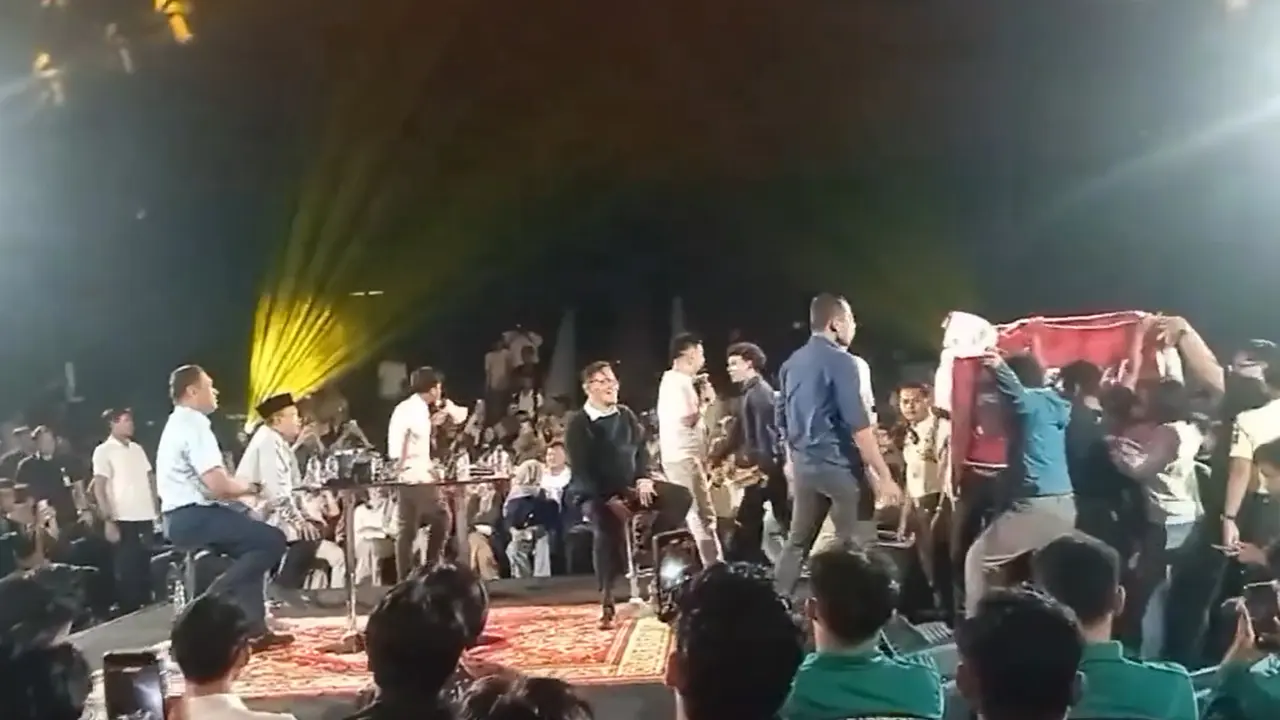 Diskusi Budiman, Nusron dan Sudaryono Didemo