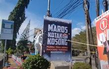 Tak Ada Larangan, Gerakan dan Baliho Menangkan Kotak Kosong Masif di Pilkada Maros