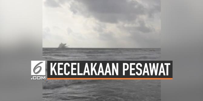 VIDEO: Rekaman Pesawat Jet Hantam Laut Spanyol, Pilot Tewas
