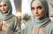 Baju Gamis Warna Sage Masih Jadi Tren untuk Lebaran 2025, Bikin Penampilan Lebih Elegan dan Modern