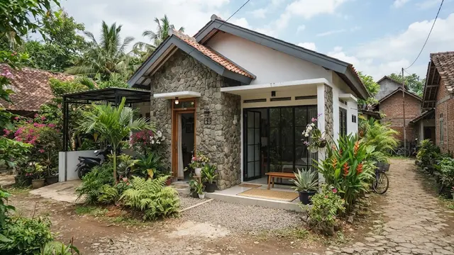 9 Inspirasi Rumah Kampung Sederhana dengan Tampilan Kekinian, Hunian Lebih Modern