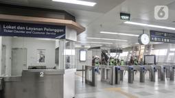 Terdapat 18 stasiun LRT Jabodebek yang menjadi tempat pemberhentian penumpang salah satunya adalah Stasiun Ciliwung. (merdeka.com/Iqbal S. Nugroho)