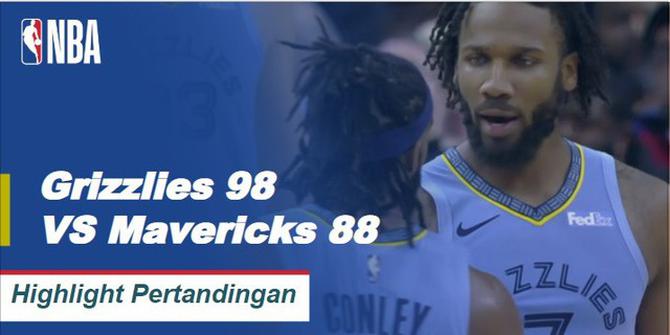 Cuplikan Hasil Pertandingan NBA : Grizzlies 98 VS Mavericks 88