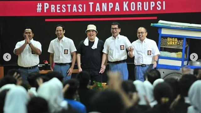 Nadiem Makarim, Wishnutama, dan Erick Thohir