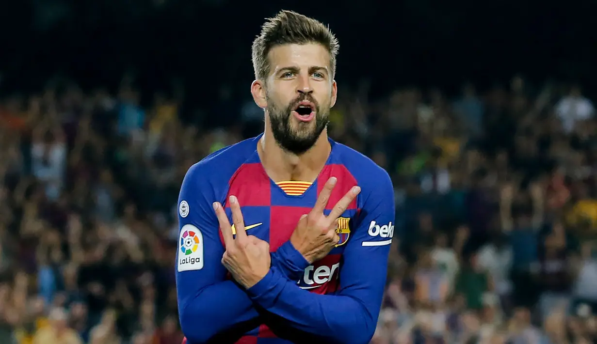 Gerard Pique telah memainkan laga terakhirnya bersama Barcelona melawan Almeria di Liga Spanyol pada 5 November 2022 lalu setelah dua hari sebelumnya mengumumkan akan pensiun sebagai pemain. Hingga laga terakhirnya kontra Almeria, ia tercatat total tampil dalam 397 laga di Liga Spanyol bareng Barcelona sejak awal musim 2008/2009. Dari jumlah laga tersebut, ada 6 klub yang paling sering dikalahkannya bersama Barcelona di Liga Spanyol. Berikut keenam klub tersebut. (AFP/Pau Barrena)