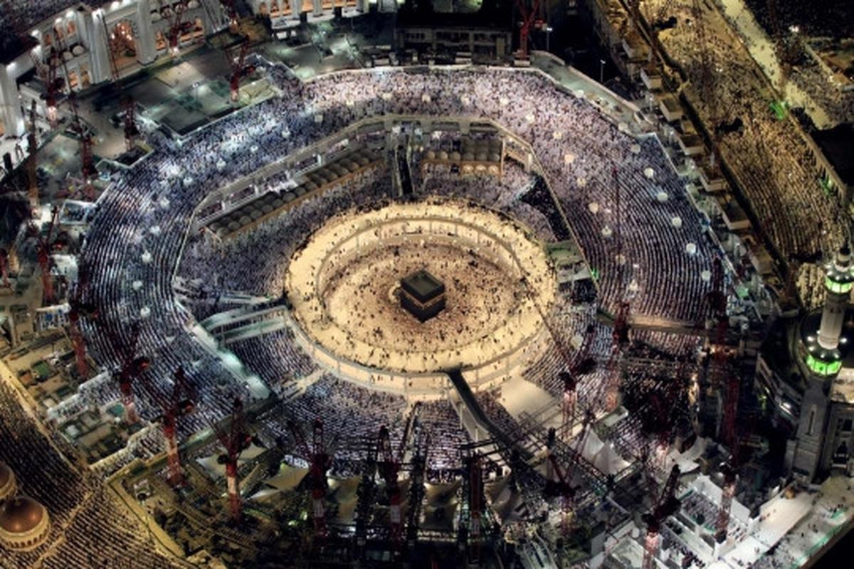 Keindahan malam takbir di Masjidil Haram
