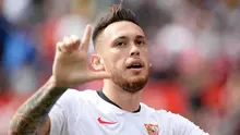 7. Lucas Ocampos (Sevilla) - 10 Gol (2 Penalti). (AFP/Cristina Quicler)