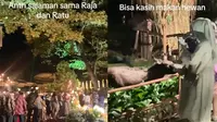 Viral Pernikahan di Kebun Binatang Gembira Loka, Tamu Dijemput Perahu dan Bisa Kasih Makan Hewan (Tangkapan Layar TikTok/kohallen)