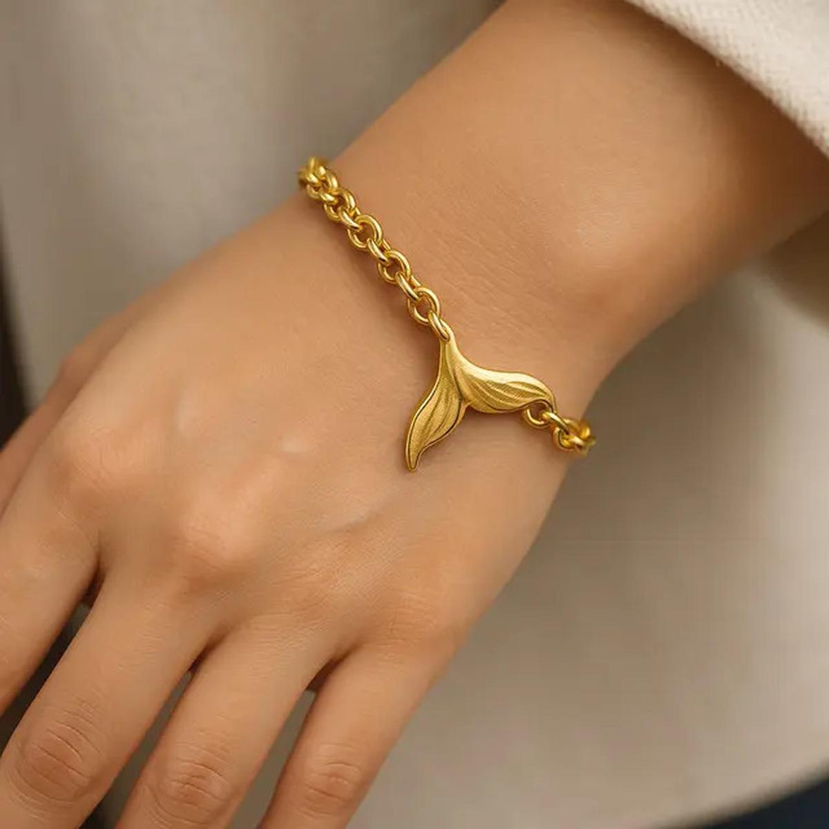 7 Model Gelang Emas Ekor Duyung untuk Ibu Muda, Tampil Elegan dan Stylish