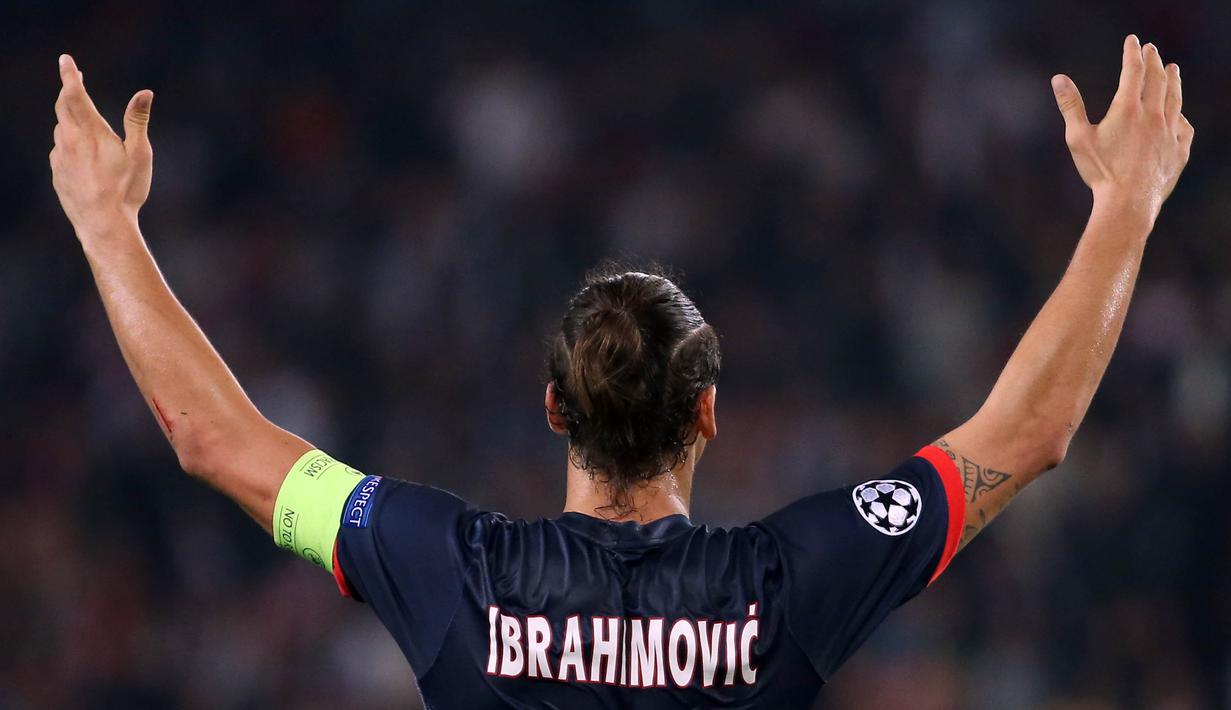 10. Zlatan Ibrahimovic (Barcelona, AC Milan, Paris Saint-Germain) - 6 Gol. (AFP/Franck Fife)