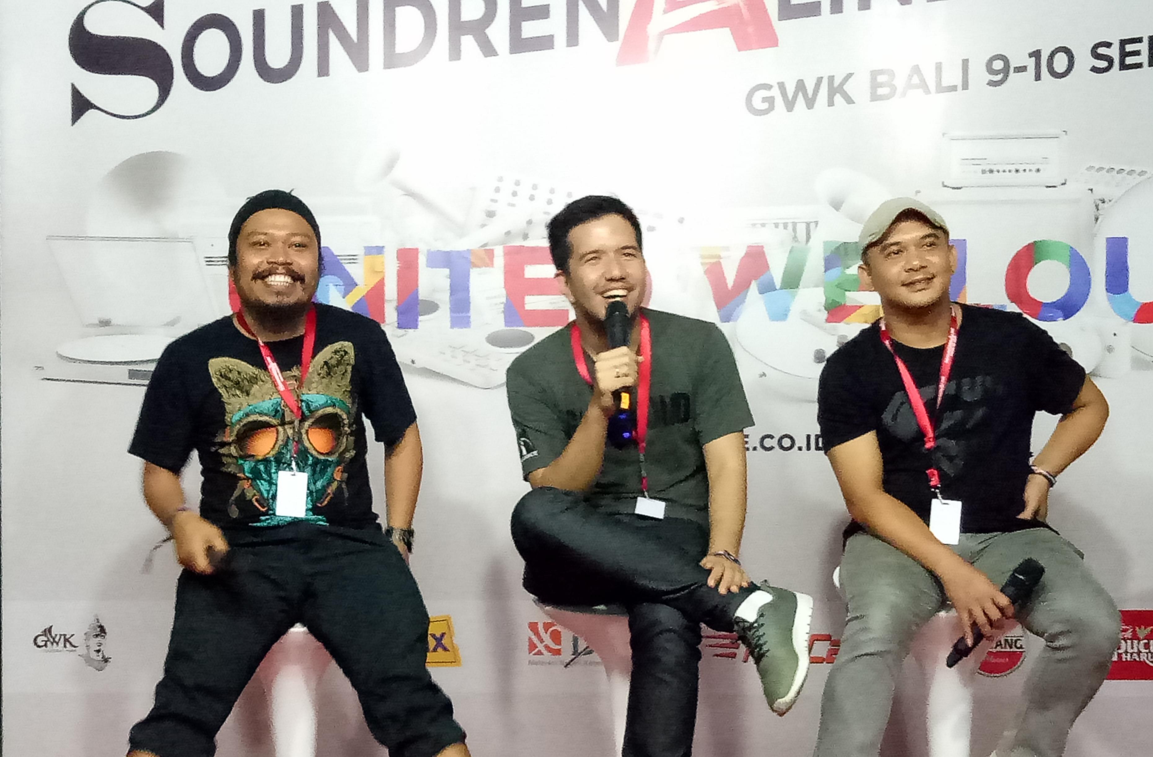 Payung Teduh tampil di Soundrenaline 2017 (Foto: Ferry Noviandi)