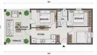 10 Contoh Rumah Kecil Ukuran 5x6 Meter Bisa 2 Kamar, Fungsional & Estetik