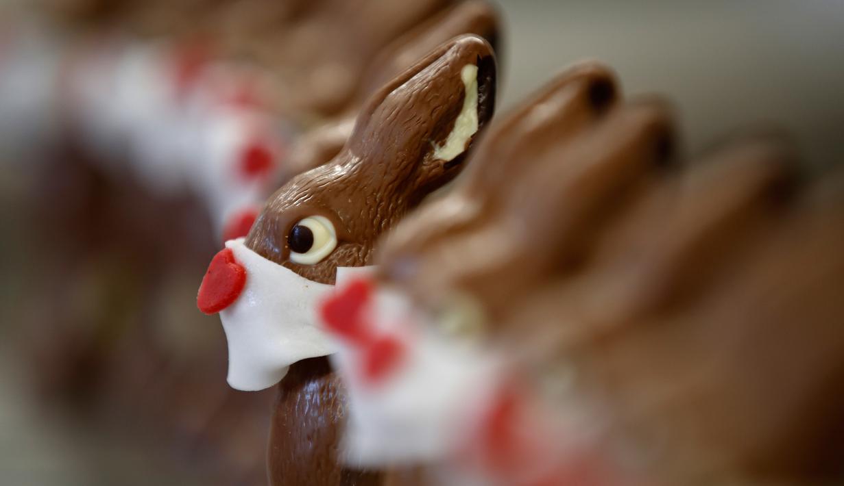 Foto Cokelat Paskah Berbentuk Kelinci Di Swiss Ikutan Pakai Masker Global Liputan6 Com