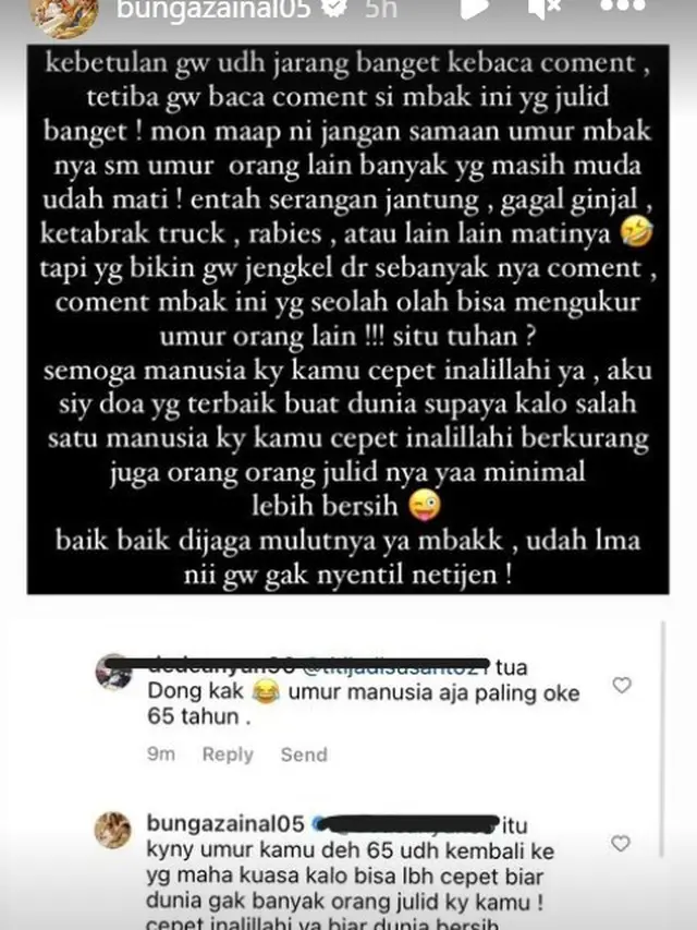 Bunga Zainal Geram Usia Suami Jadi Gunjingan