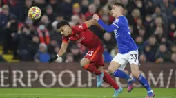 Liverpool tampil agresif sejak dimulainya babak pertama. Rekrutan baru mereka, Luis Diaz juga terlihat langsung dipercaya sebagai starter oleh Jurgen Klopp. (AP/Jon Super)