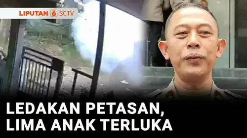 VIDEO: Petasan Rakitan Meledak, Lima Anak di Malang Terluka