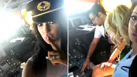 Seorang pilot penerbangan komersial dicabut ijinnya karena memperbolehkan orang tanpa hak masuk dalam kokpit pesawat yang sedang terbang.