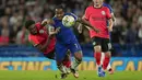 Gol tunggal kemenangan Chelsea pada laga ini diciptakan oleh Nicolas Jackson di awal babak kedua. (AP Photo/Kin Cheung)